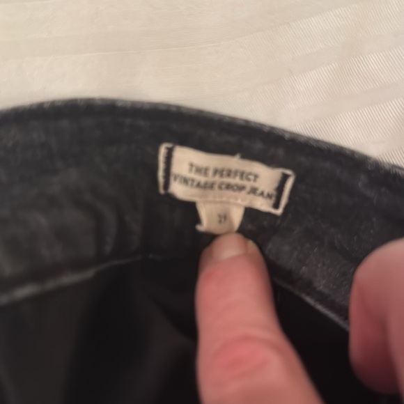 Madewell women’s perfect vintage crop jean black size 29 - Picture 3 of 3